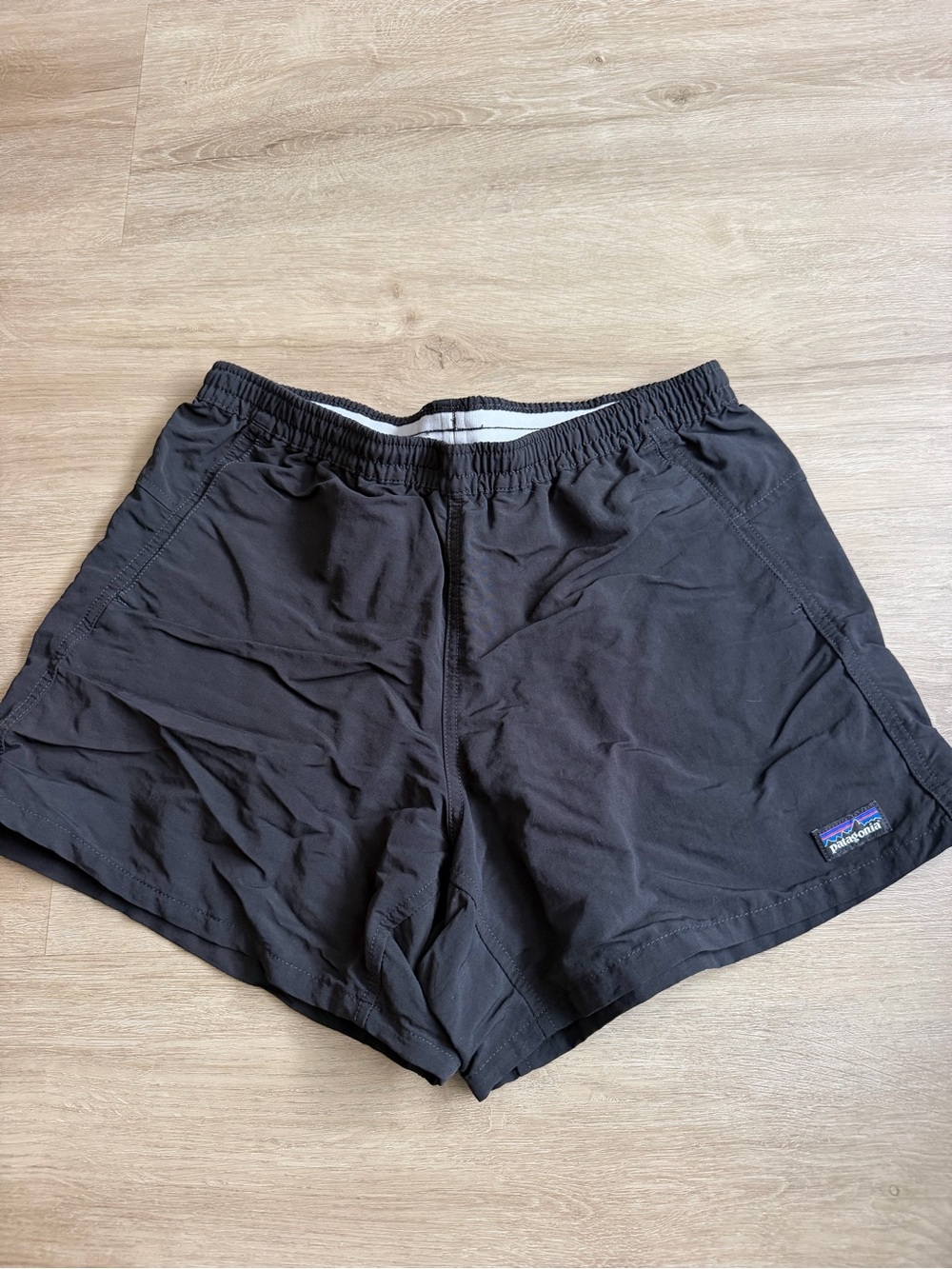 Patagonia Baggies Shorts SZ S Black 5" Inseam Nylon Active Outdoor